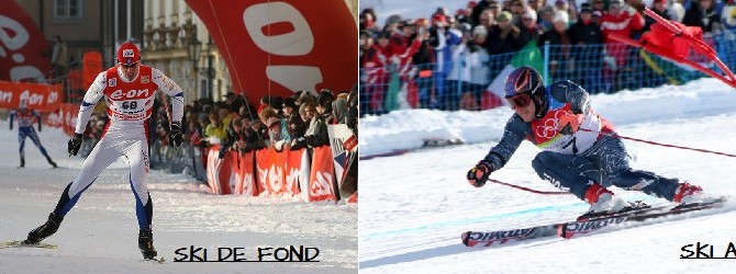 Quelle est la différence entre le ski de fond et le ski alpin ?