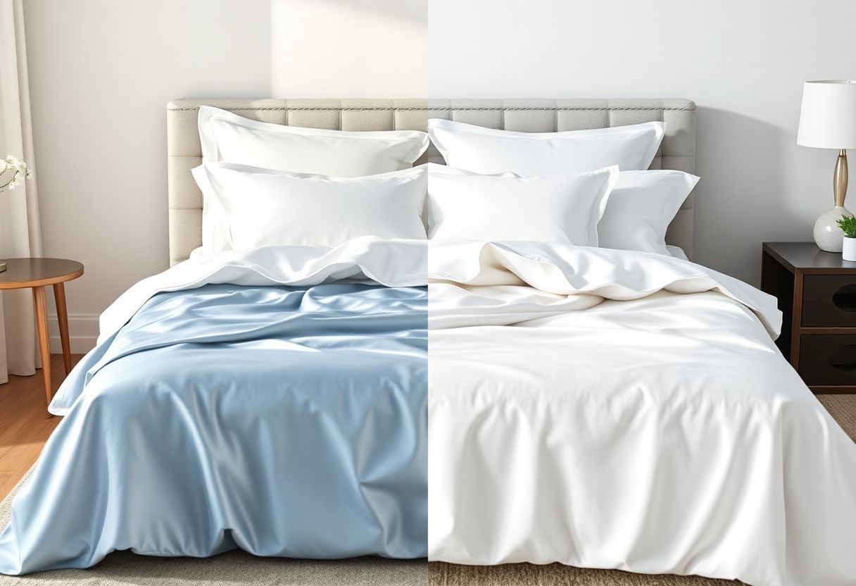 Comparaison entre Draps en Satin et en Soie : Ce Que Vous Devez Savoir