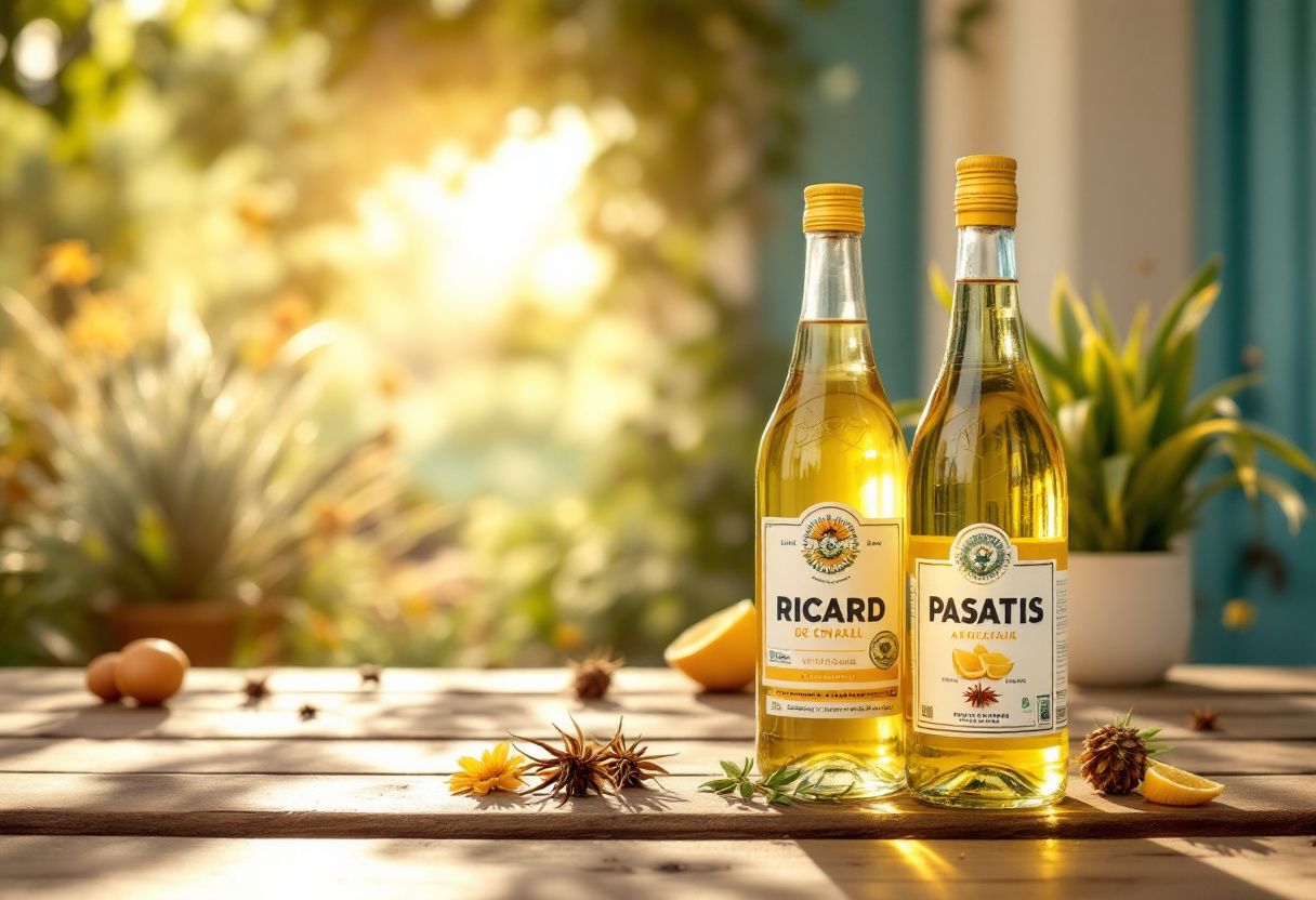 Comparaison entre Ricard et Pastis : Tout ce que vous devez savoir